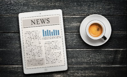 News on a mobile device